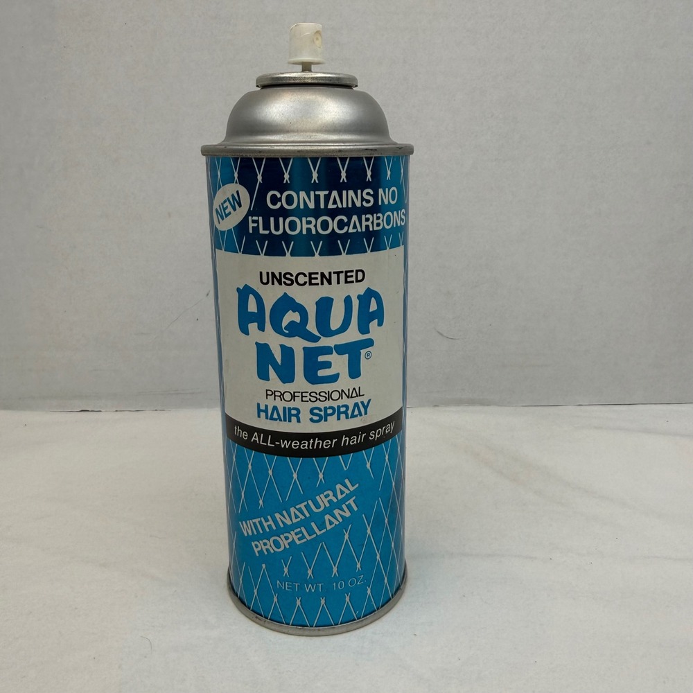 Vintage Aqua Net Professional Hair Spray Unscented 10 oz Faberge Rayette